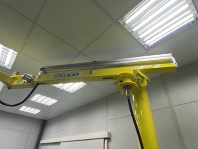 Mobile Articulating Jib Crane with Air Balancer and Carton Vacuum Lifter - ảnh 8
