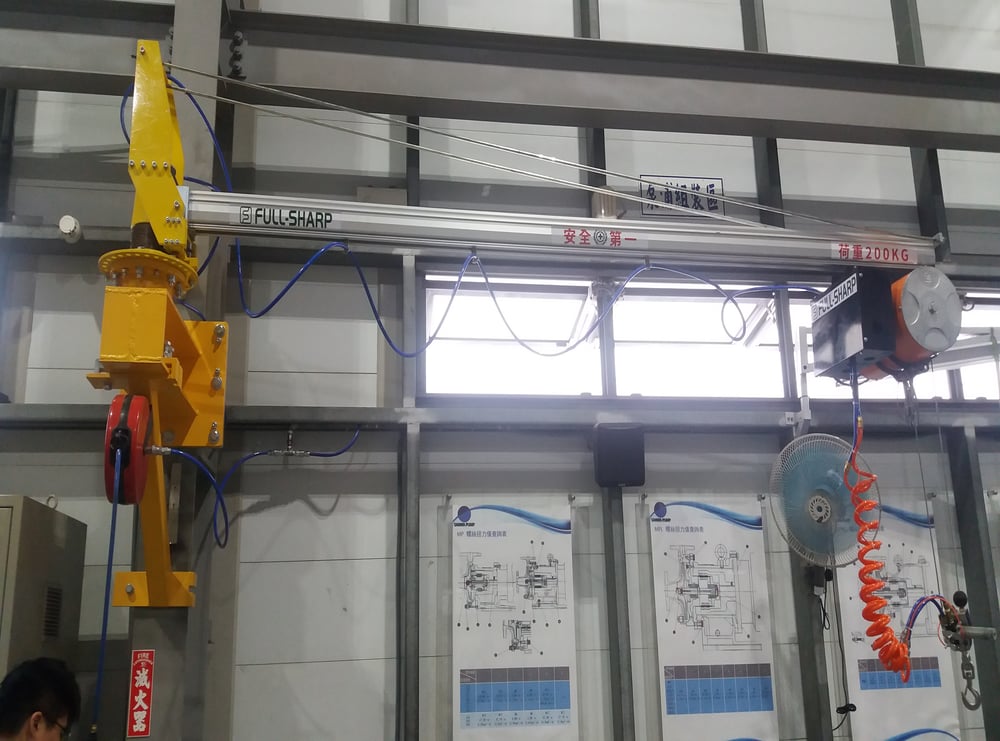 鋁軌旋臂吊車立柱固定式配 ENDO 平衡吊