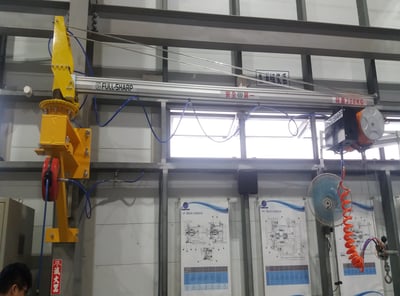 Cầu trục xoay thanh ray nhôm gắn cột treo air balancer ENDO - ảnh 2