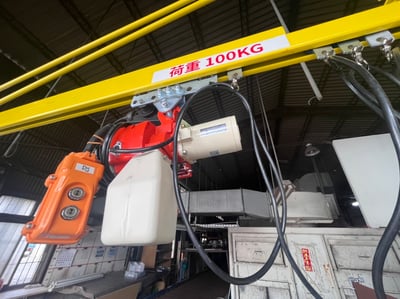 Cầu trục xoay treo palăng điện KITO dạng kéo tay - ảnh 4