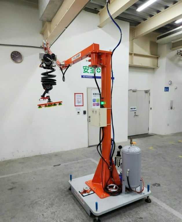 Cầu trục xoay khớp nối đế di động Lifts All hút thùng giấy