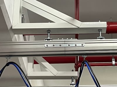 Thanh ray nhôm treo trần treo tool gắp kẹp tấm xốp - ảnh 10