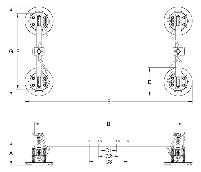 L400M4-H dimension drawing