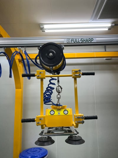 Khung thanh ray nhôm 200kg, air balancer ENDO và tool hút chân không - ảnh 28