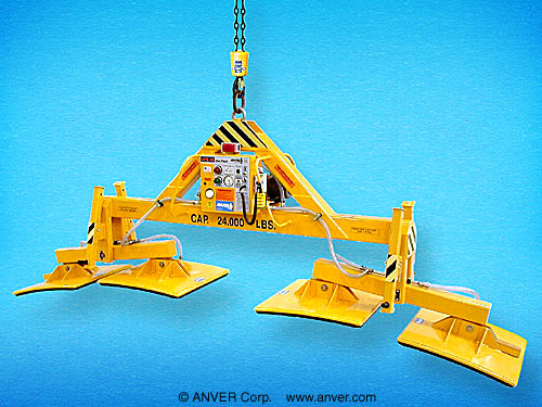 ANVER E2400M4-126FPSP four pad electric powered vacuum lifter