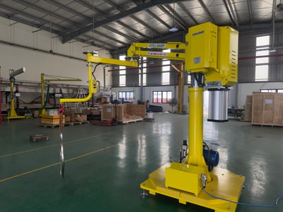 Tay nâng trợ lực khí nén nâng phôi vào máy phay tiện CNC - ảnh 24