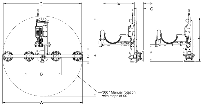 Bản vẽ kích thước ET100M4-MR