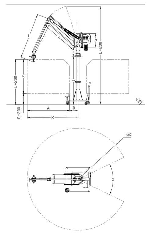 Servo Electric Manipulator FS-BS / FS-ES – Mobile base type