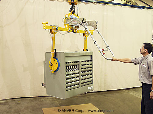 ANVER A50M2-61SG-MR: lifting & handling heater assemblies up to 500 lb (227 kg)