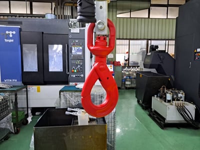 Cầu trục xoay khí nén đế di động và xe kéo điện đưa phôi vào máy CNC - ảnh 8