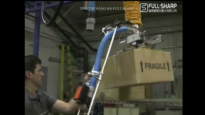 Thiết bị nâng hạ hút chân không thùng carton dễ dàng xếp rỡ trên cao