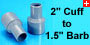 Đầu nối ống mềm chuyển cỡ 2″ sang 1.5″