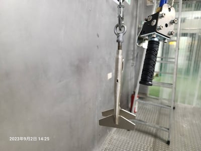 Tay xoay khớp nối cho pa lăng khí nén với kẹp mỏ vịt - ảnh 2