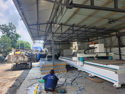 Mặt hút chân không khí nén nâng tấm thép dài 8 m - ảnh 3