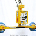 ANVER E25M2-38V, thiết bị nâng chân không kẹp đứng hai mặt hút chạy điện