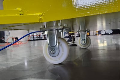 Cầu trục xoay di động nâng mâm xe bằng xi lanh khí nén - ảnh 5