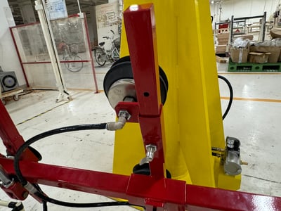 Cầu trục xoay ray thép 200 kg dài 5 m hút và lật tấm gỗ - ảnh 8