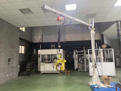 Cầu trục xoay ray nhôm, palang KITO kéo tay và nam châm gạt tay - ảnh 37