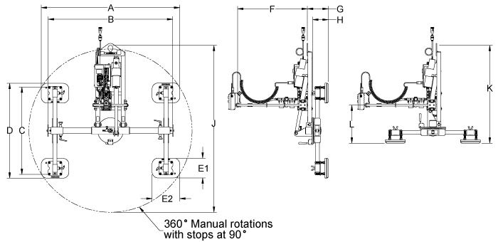 ET100M4-2/44FPMR dimension drawing