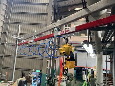 5T Overhead Rail with ENDO Pneumatic Hoist for Flammable Zones - ảnh 3