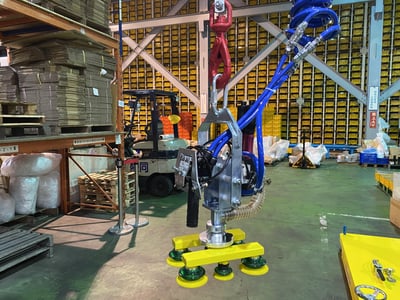 Mobile Base Pneumatic Jib Crane with Multi-Pad Vacuum Lifter for Cartons - ảnh 12