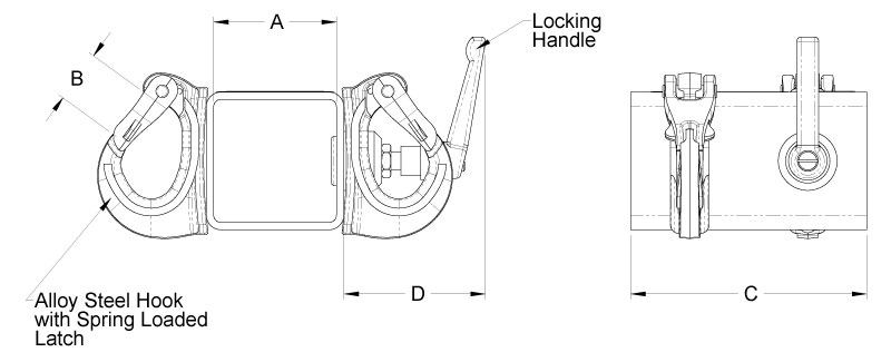 Bản Vẽ Cụm Móc Trượt SHA Series