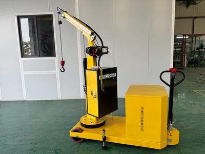 Xe cẩu điện mini 500 kg thiết bị nâng hạ nhỏ gọn - ảnh 4