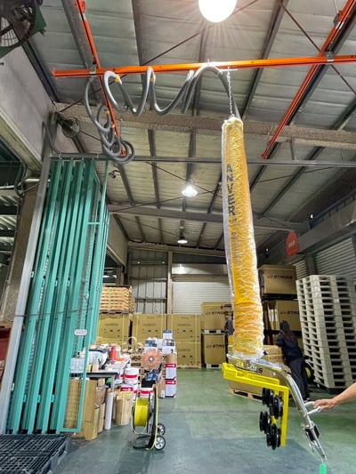 Thanh ray 5T treo trần 200 kg, ANVER hút thùng giấy bên hông - ảnh 12