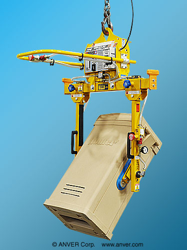 ANVER E10M2-36SGMR: lifting & handling pedestal assemblies up to 75 lb (34.1 kg)