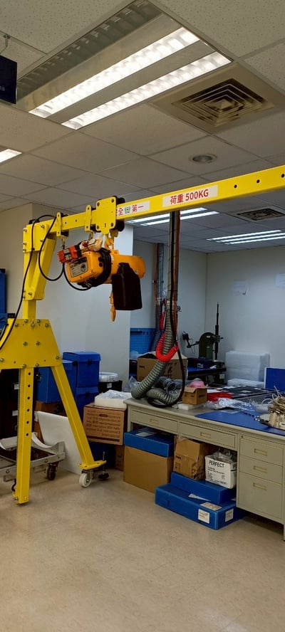 Cổng trục 500 kg đẩy tay treo palang điện cho nhà xưởng - ảnh 1