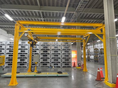Bộ khung thanh ray 500 kg kết hợp palăng nâng hạ - ảnh 2