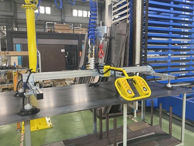 Pneumatic Jib Crane with Vacuum Lifting Pad for Sheet Materials - ảnh 8