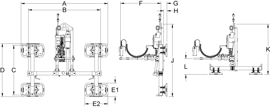 ET200M4 dimension drawing