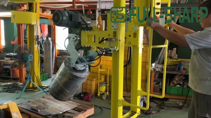 Thiết bị nâng hạ cuộn vật liệu. Thiết bị nâng cuộn nguyên liệu