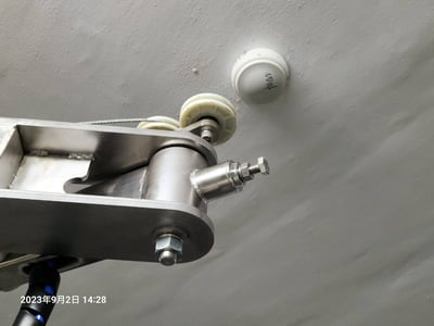 Tay xoay khớp nối cho pa lăng khí nén với kẹp mỏ vịt - ảnh 4
