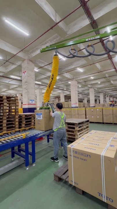 Thiết Bị Nâng Hạ Chân Không ANVER – Hút Thùng Carton 30kg Tại Nhà Máy | FULLSHARP