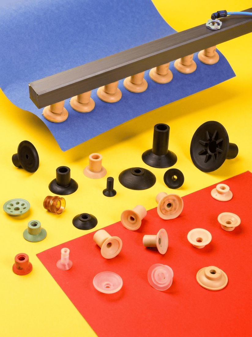 Suction cups for the paper and printing industry