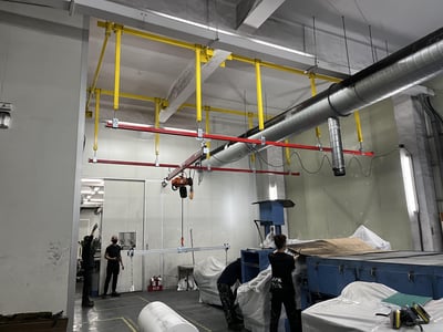 Overhead Rail and Electric Hoist for Lifting Material Rolls - ảnh 17
