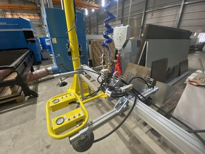 Pneumatic Jib Crane with Vacuum Lifting Pad for Steel Plates - ảnh 7