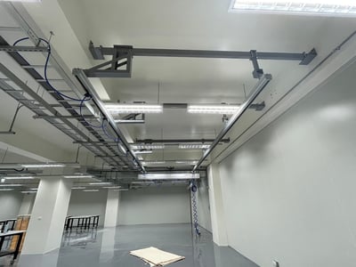 Thanh ray nhôm treo cầu trục khí nén 200 kg cảm ứng lực - ảnh 24