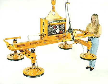 Thiết bị nâng chân không 4 mặt hút chạy điện ANVER cho ứng dụng tải nặng