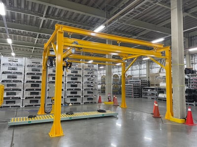 Bộ khung thanh ray 500 kg kết hợp palăng nâng hạ - ảnh 3