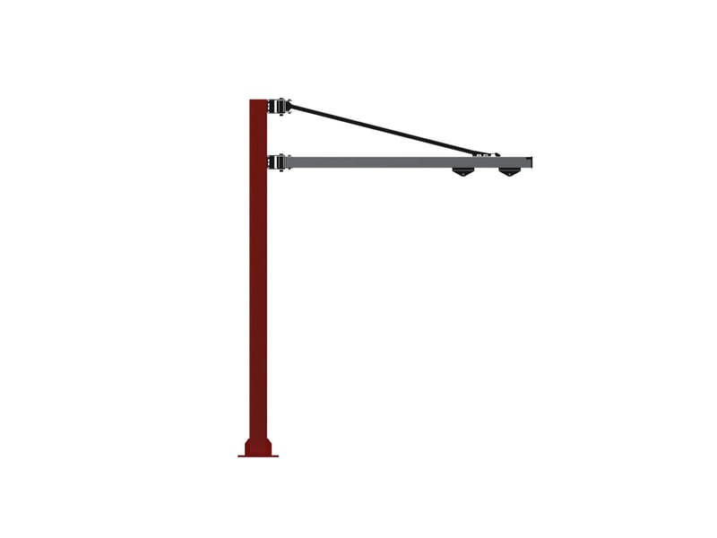 Lifts All XS – cầu trục xoay nhôm 125 kg, tầm với 2–4 m