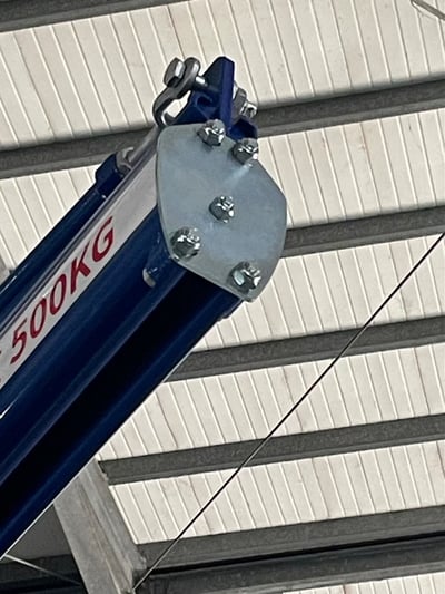 Cầu trục xoay 500kg treo pa lăng điện và mặt hút chân không Becker - ảnh 8