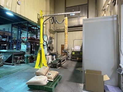 Aluminum Rail Jib Crane with Anver Vacuum Lifter for Bags - ảnh 1