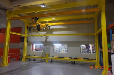 Thanh ray 500kg treo pa lăng điện kèm bộ khung kết cấu - ảnh 16