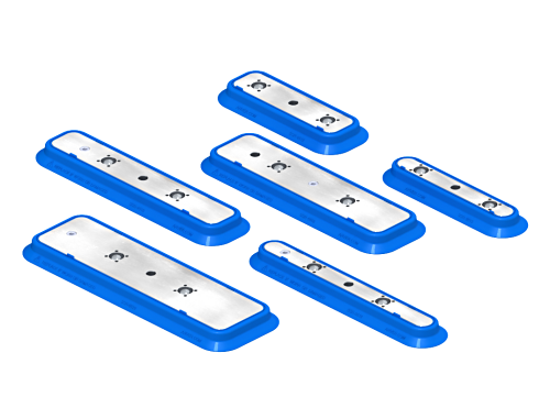VP series oval and rectangular vacuum pads