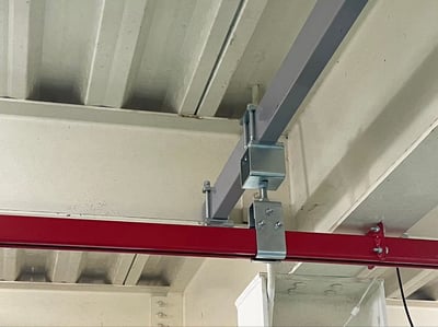 Thanh ray thép 200 kg treo trần, tuyến ray treo pa lăng điện - ảnh 38