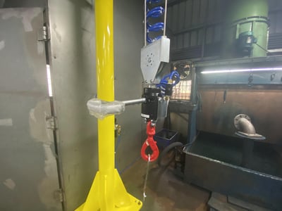 Beam-Mounted Pneumatic Jib Crane with Force-Sensing Handle - ảnh 5