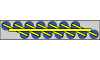Crossarm and pad positions on 14-pad frame, diagram 2
